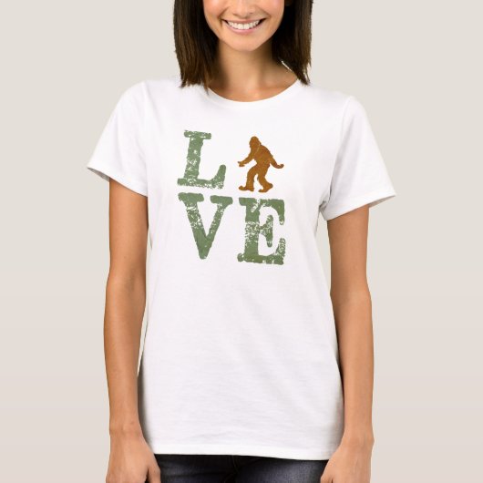 T-shirt J'aime Sasquatch (Devant)