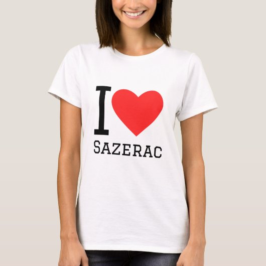 T-shirt J'aime sazerac (Devant)