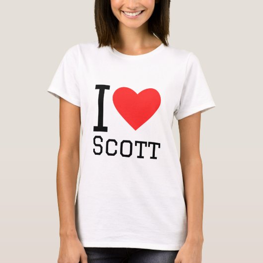 T-shirt J'aime scott (Devant)