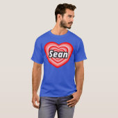 T-shirt J'aime Sean (Devant entier)
