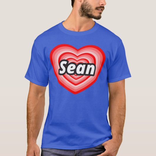 T-shirt J'aime Sean (Devant)