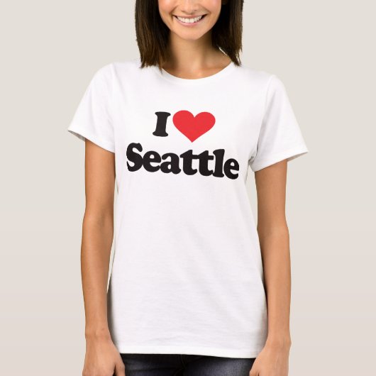 T-shirt J'aime Seattle (Devant)