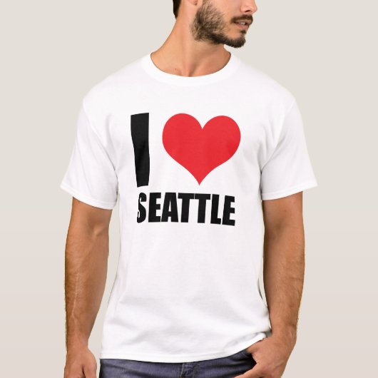 T-shirt J'aime Seattle (Devant)