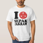 T-shirt J'aime Sepak Takraw (Devant)