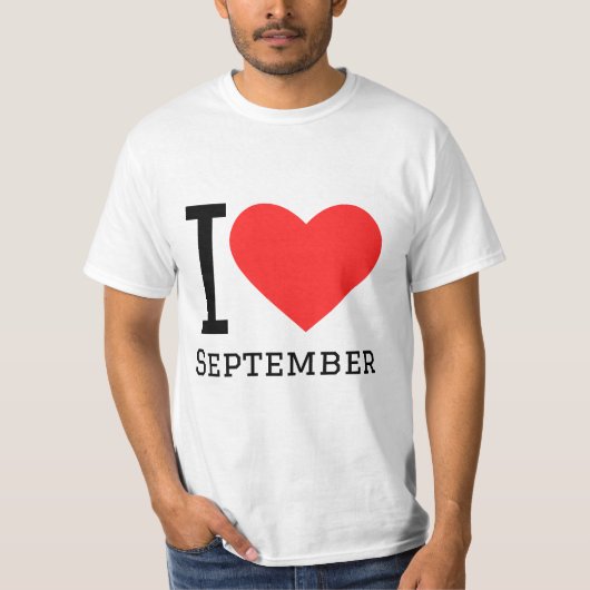 T-shirt J'aime Septembre (Devant)