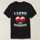 T-shirt J'Aime Ses Bobbers Chemise Drôle Pêche Corresponda (Design devant)