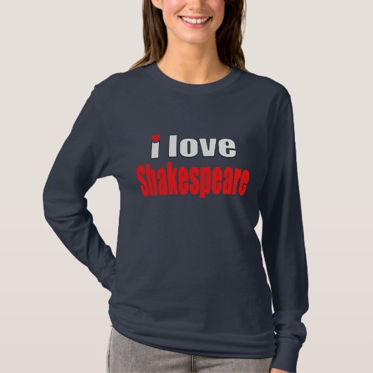 T-shirt J'aime Shakespeare (Devant)