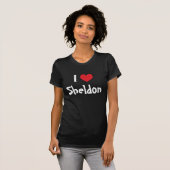 T-shirt J'aime Sheldon (Devant entier)