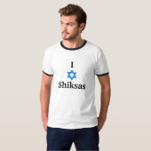 T-shirt J'aime Shiksas ! (Devant entier)