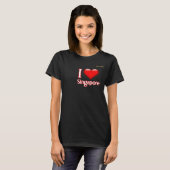 T-shirt J'aime Singapour (Devant entier)