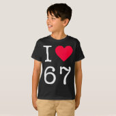 T-shirt J'aime Six Sept 6 7 Meme Slang Génération Alpha (Devant entier)