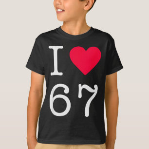 T-shirt J'aime Six Sept 6 7 Meme Slang Génération Alpha