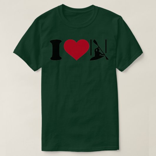 T-shirt J'aime slalom canoë 1 (Design devant)