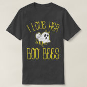 T-shirt J'Aime Son Boo Bees Couples Halloween Costum Adult (Design devant)