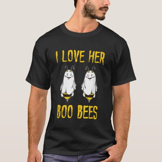 T-shirt J'Aime Son Boo Bees Ghost Outfit Men Funny Hallowe (Devant)