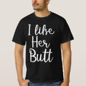 T-shirt j'aime son cul (Devant)