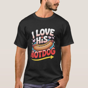 T-shirt J'aime son hot-dog humour adulte drôle patriotique