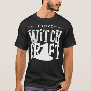 T-shirt J'aime sorcellerie Broom Witch sorcières