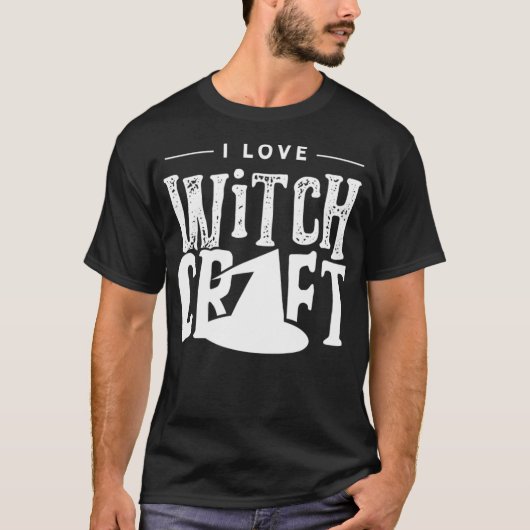T-shirt J'aime sorcellerie Broom Witch sorcières (Devant)