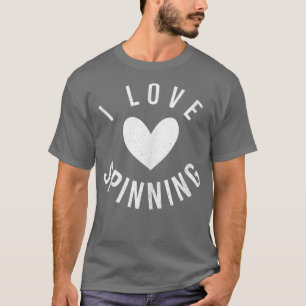 T-shirt J'Aime Spinning Heart Spin Class Indoor Cycling Gy