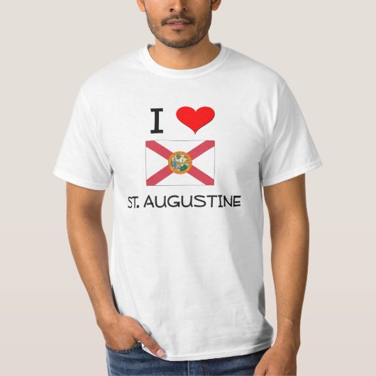 T-shirt J'aime ST AUGUSTINE la Floride (Devant)