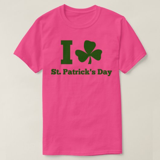 T-shirt J'AIME ST PATRICK DAY green (Design devant)
