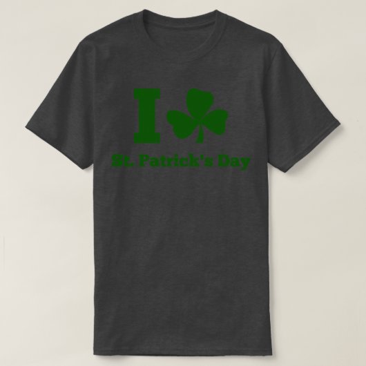 T-shirt J'AIME ST PATRICK DAY green (Design devant)