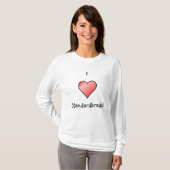 T-shirt J'aime Standardbreds ! (Devant entier)