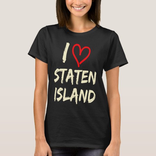 T-shirt J'aime Staten Island (Devant)