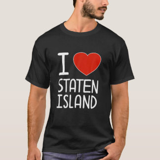 T-shirt J'aime Staten Island Red Heart