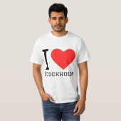 T-shirt J'aime Stockholm (Devant entier)