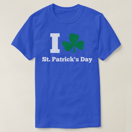 T-shirt J'AIME STPATRICK DAS blanc (Design devant)