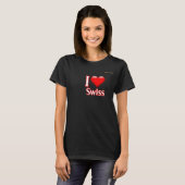 T-shirt J'aime suisse (Devant entier)