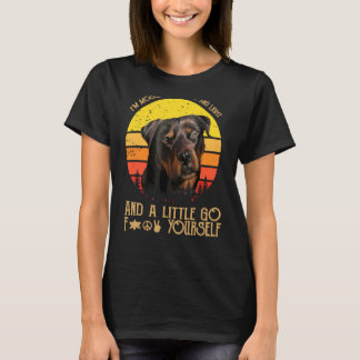 T-shirt J'Aime Surtout La Paix Et La Lumière Un Peu Go Rot