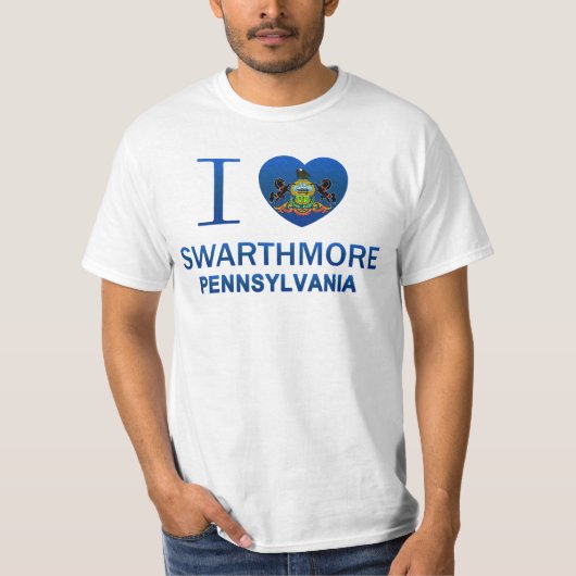 T-shirt J'aime Swarthmore, PA (Devant)