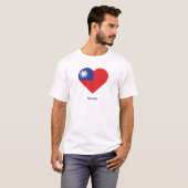 T-shirt J'aime Taïwan (Devant entier)