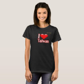 T-shirt J'aime Taïwan (Devant entier)