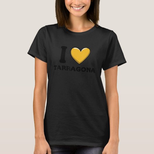 T-shirt J'aime Tarragona Espagne (Devant)