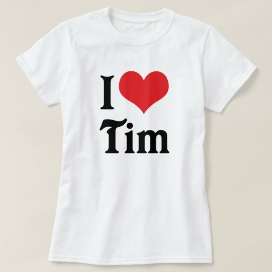 T-shirt J'aime Tim (Design devant)