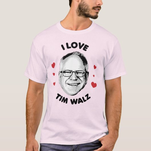 T-shirt J'aime Tim Walz (Devant)