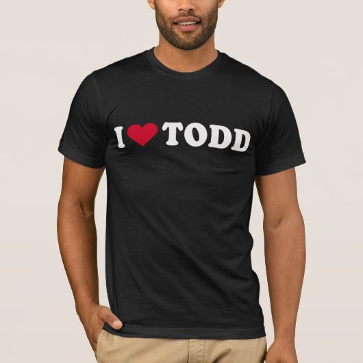 T-SHIRT J'AIME TODD (Devant)