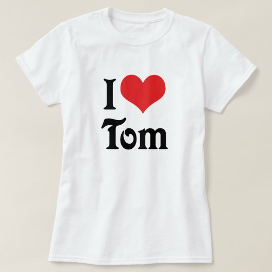 T-shirt J'aime Tom (Design devant)