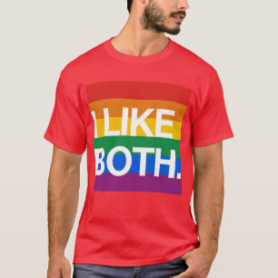 T-SHIRT J'AIME TOUS LES DEUX