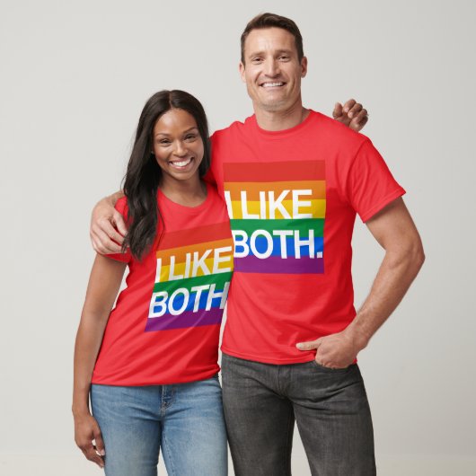 T-SHIRT J'AIME TOUS LES DEUX (Unisexe)