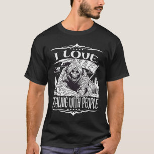 T-shirt J'Aime Traiter Avec Les Gens Inspirant Et Agréable