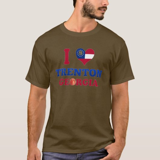 T-shirt J'aime Trenton, la Géorgie (Devant)