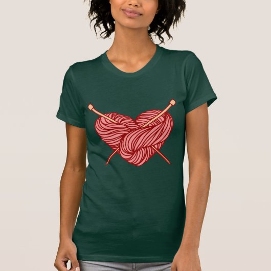 T-shirt J'aime tricoter (Devant)