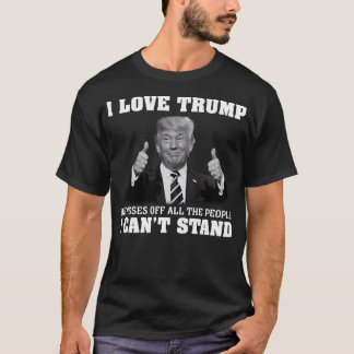 T-shirt J'aime Trump Pouces en l'air 	 Politique 	s Chemis