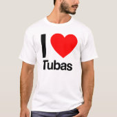 T-shirt j'aime tubas (Devant)