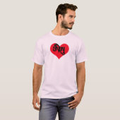 T-shirt J'aime U Tibetan Sanskrit Heart (Devant entier)